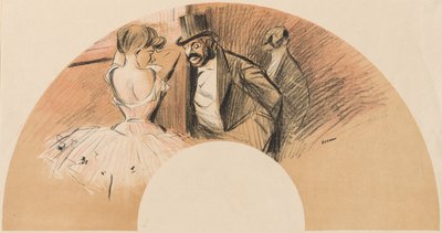 Eventail Bal Gavarni door Jean Louis Forain