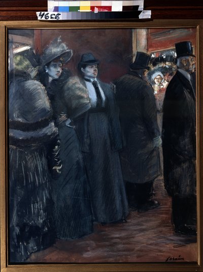 Theaterfoyer door Jean Louis Forain