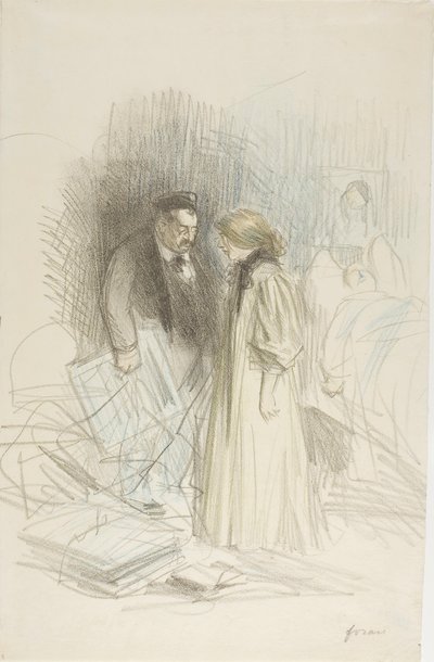 Ik durf ze niet weg te halen... het zou hem te veel pijn doen door Jean Louis Forain