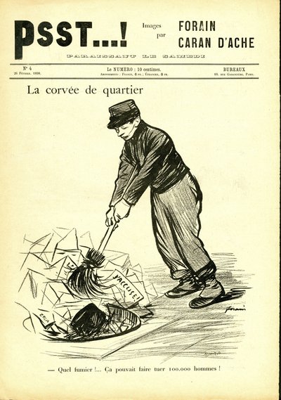 Illustratie door Jean-Louis Forain (1852-1931) in Psst...! door Jean Louis Forain