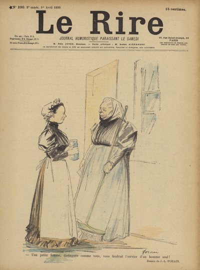 Illustratie voor Le Rire door Jean Louis Forain