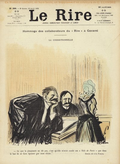 Illustratie voor Le Rire door Jean Louis Forain