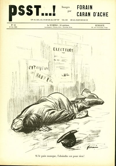 Illustratie in Psst...! door Jean Louis Forain