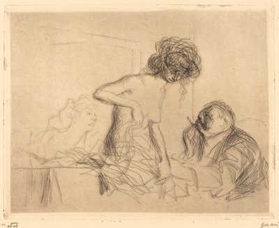 In een privékamer (eerste plaat) door Jean Louis Forain