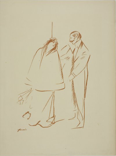 In de garderobe door Jean Louis Forain