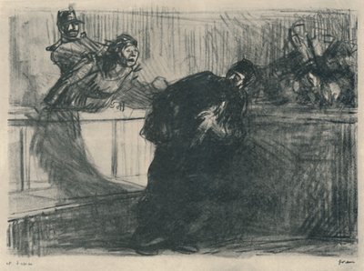 De advocaat uitgescholden door Jean Louis Forain
