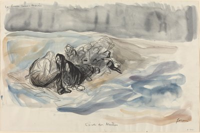 De Onderzeese Oorlog. De school van de Neutrale, ca. 1914-1919 door Jean Louis Forain