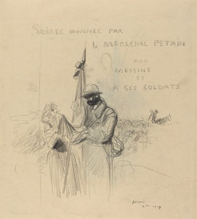 De Kus van de Vlag door Jean Louis Forain