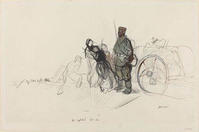 Le replis boche, ca. 1914-1919 door Jean Louis Forain