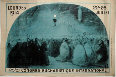 Lourdes, 1914, 25e Internationale Eucharistische Congres door Jean Louis Forain