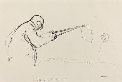 M. Clemenceau. De brief van Graaf Czernin door Jean Louis Forain