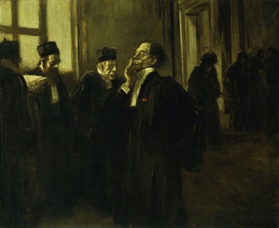 Paleiscorridorscène, c.1905 door Jean Louis Forain