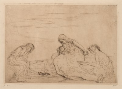 Pietà (derde plaat) door Jean Louis Forain