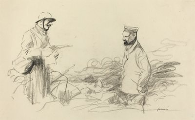 Poilu Erkent Duitse Soldaat door Jean Louis Forain