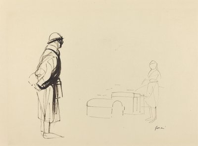 Poilu en verpleegster door Jean Louis Forain