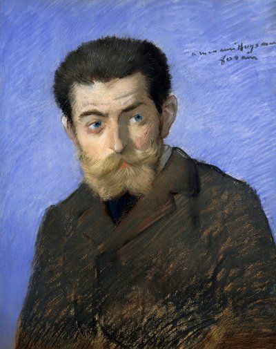 Portret van Joris Karl Huysmans, pseudoniem van Charles-Marie-Georges Huysmans door Jean Louis Forain
