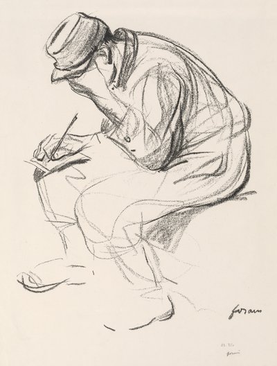 Krijgsgevangene Schrijft een Brief door Jean Louis Forain
