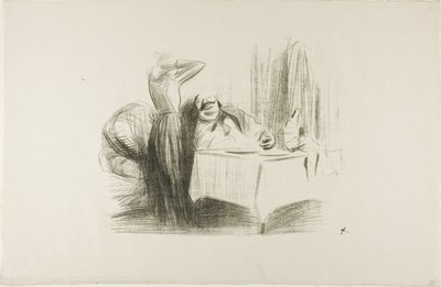 Privé Eetkamer Scène (horizontale plaat) door Jean Louis Forain