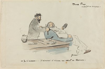 Project de Voyage, ca. 1897 door Jean Louis Forain