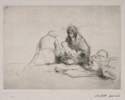 Rust tijdens de Vlucht naar Egypte door Jean Louis Forain