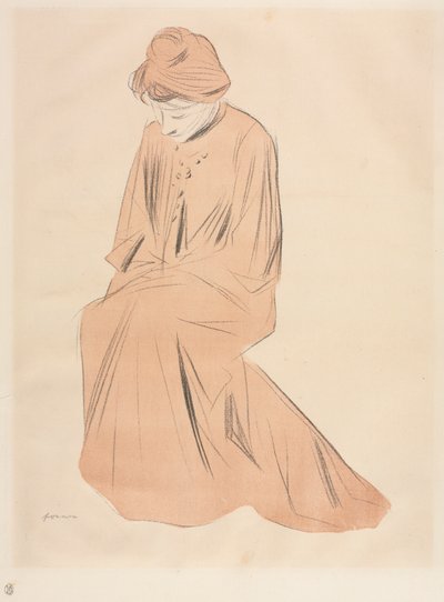 Studie van een Zittende Vrouw door Jean Louis Forain