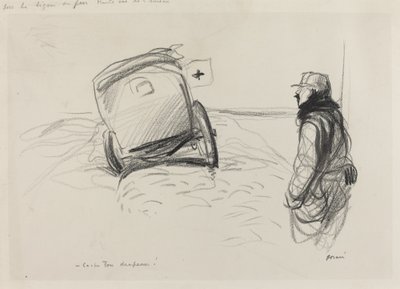 Sur la ligne de feu, ca. 1914-1919 door Jean Louis Forain