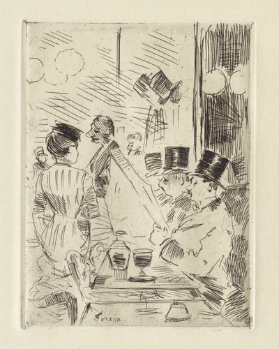 Het Café van het Nieuwe Athene, ca. 1876 door Jean Louis Forain