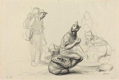 De Chefs, ca. 1914-1919 door Jean Louis Forain
