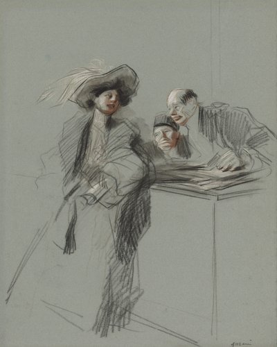 De cliënt door Jean Louis Forain