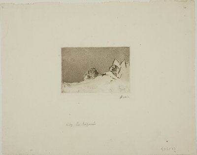 Het dode meisje door Jean Louis Forain