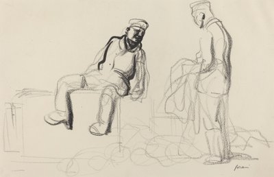 De economische terugtrekking, ca. 1914-1919 door Jean Louis Forain