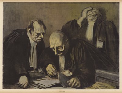 De advocaten door Jean Louis Forain