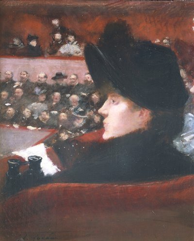 De Loge, ca.1880 door Jean Louis Forain
