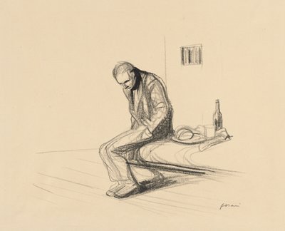 De man die op Clemenceau schoot door Jean Louis Forain