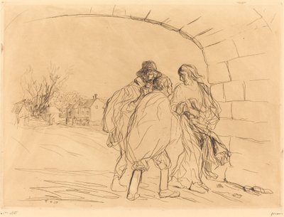 De ontmoeting onder de boog (eerste plaat) door Jean Louis Forain