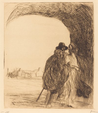 De ontmoeting onder de boog (derde plaat) door Jean Louis Forain