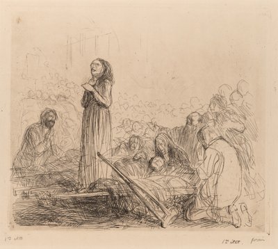 Het wonder voor het Heilig Sacrament door Jean Louis Forain