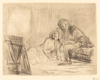 De rust van het model (eerste plaat) door Jean Louis Forain