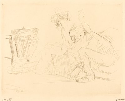 De rust van het model (tweede plaat) door Jean Louis Forain