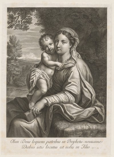 Madonna en kind door Jean Louis Roullet