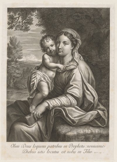 Madonna en Kind door Jean Louis Roullet