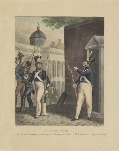 Tweede beproeving, 1828 door Jean Louis Van Hemelryck