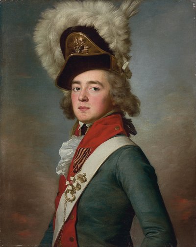 Portret van brigadegeneraal Valerian Aleksandrovich Zubov door Jean Louis Voille