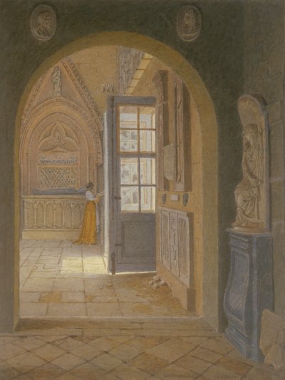 Een Kamer in het Klooster van de Petits Augustins door Jean Lubin Vauzelle