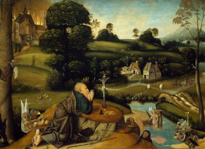 Verleiding van St. Antonius door Jean Mandyn