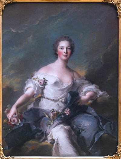 Duits: Die Markiezin de Baglion als Flora Markiezin van Baglion als Flora door Jean Marc Nattier