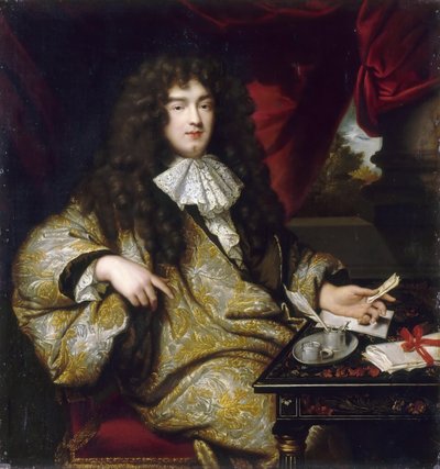 Jean-Baptiste Colbert, markies de Seignelay 1651-1690 door Jean Marc Nattier