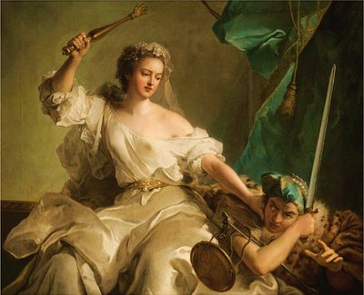Gerechtigheid die Onrecht bestraft noemde Madame Adélaïde van Frankrijk als Gerechtigheid. door Jean Marc Nattier
