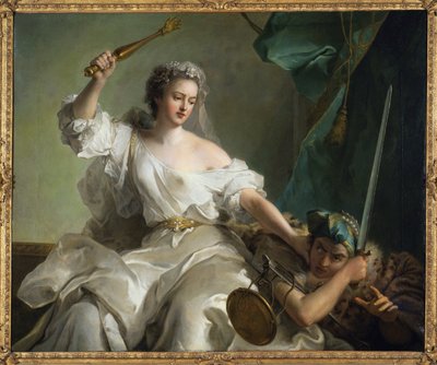 De gerechtigheid bestraft de onrechtvaardigheid, genaamd Madame Adelaide onder de trekken van de gerechtigheid door Jean Marc Nattier
