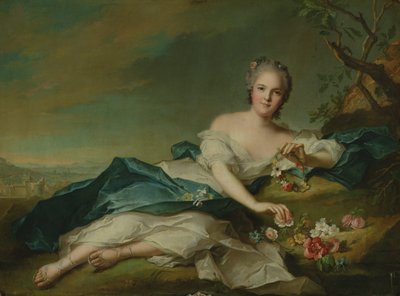 Portret van Henrietta als Flora, 1742 door Jean Marc Nattier